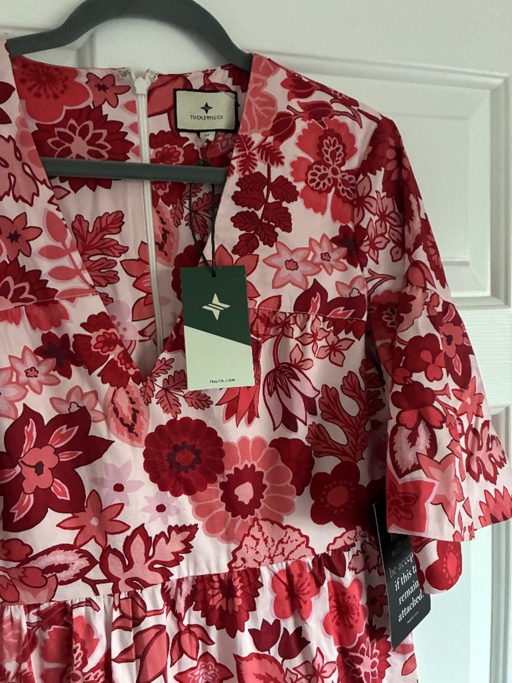 NWT Tuckernuck Ginger maxi dress in red floral M - Picture 5 of 12